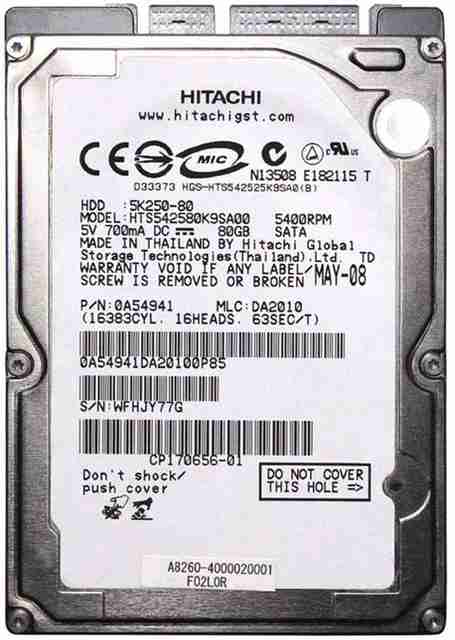 Hitachi BARACUDA 2 TB Desktop Silver SATA Internal Hard Disk Drive