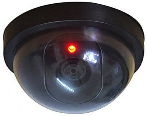 Shopper52 Dummy Fake Infrared Sensor Dome Wireless Security Camera With  Blinking Led Realistic Looking CCTV Surveillance SCTCMR Security Camera