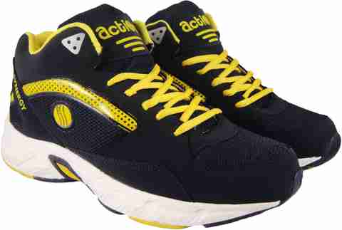 action Synergy SRH0070 Blue/Yellow Phylon Sole Sports Running Shoes For ...