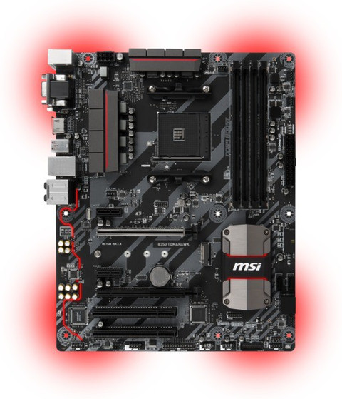 MSI B350M GAMING PRO AM4Socket ATX AMD B350 Chipset DDR4