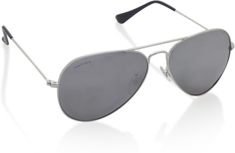 Buy Fastrack Aviator Sunglasses Silver For Men Online Best