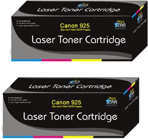 PrintStar 925 Black Toner Cartridge Pack of 2 Compatible for