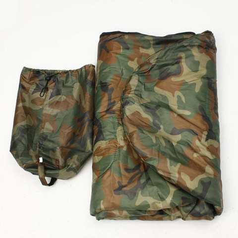 IBS Military Army Camouflage Waterproof Hood Camping Hiking Travel Sleep  For Single Person Sleeping Bag