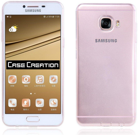 CASE CREATION Back Cover for Samsung Galaxy C7, C7 Pro 2017 Ultra Thin Perfect Fitting Premium Imported High quality Crystal Clear Totu Silicone