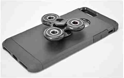 PREMSONS Mobile Back Cover Fidget Spinner 608 Four Bearing Premium Quality ABS Material Hand Spinner Tri-Spinner Ultra Speed Toy - Black + Black Wing Bearings - Mobile Back Cover Fidget Spinner 608 PREMSONS Mobile Back Cover Fidget Spinner 608 Four Bearing Premium Quality ABS Material Hand Spinner Tri-Spinner Ultra Speed Toy - Black + Black Wing Bearings - Mobile Back Cover Fidget Spinner 608