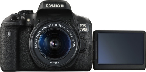 Canon EOS 750D DSLR Camera Body with Single Lens: 18-55mm (16 GB
