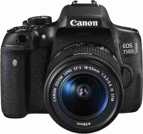 Canon EOS 750D DSLR Camera Body with Single Lens: 18-55mm (16 GB