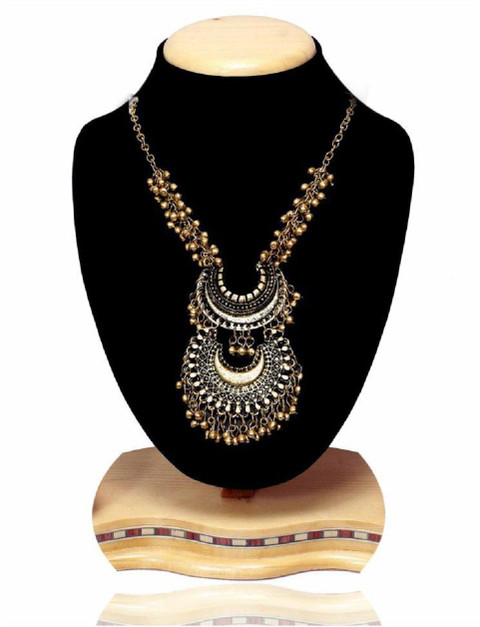 RENAISSANCE TRADERS gs2-gold necklace Silver Plated Metal Necklace