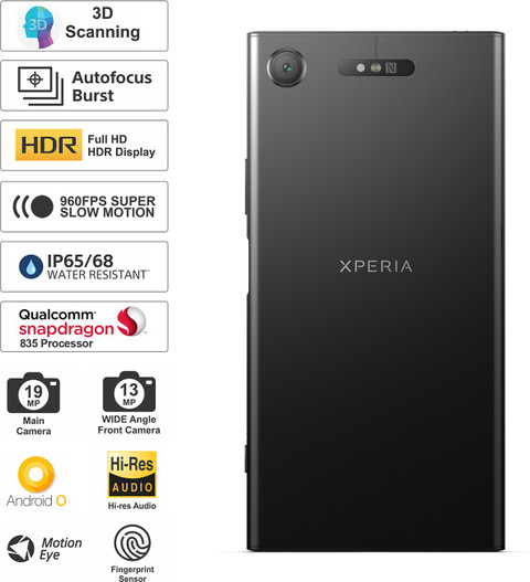 SIMフリー 本体 Xperia XZ1 64 GB 212G ブラック SONY Xperia XZ1 ( 64 GB Storage, 4 GB RAM ) Online at Best