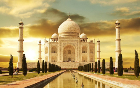 Taj Mahal Wonders of the World in Agra India HD Wallpapers poster on fine  art paper 13x19 Paper Print - Art \u0026 Paintings posters in India - Buy art,  film, design, movie,, image size:480x300