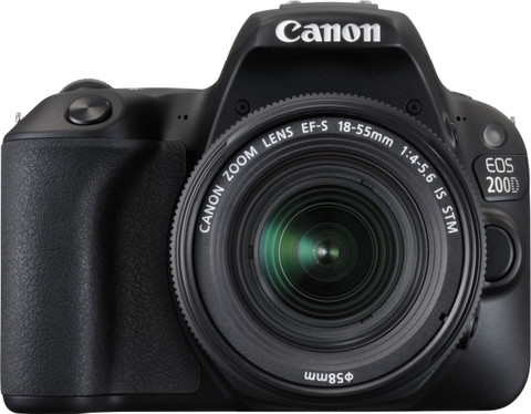 Canon EOS 200D DSLR Camera Body with Dual Lens: EF-S18-55 IS STM