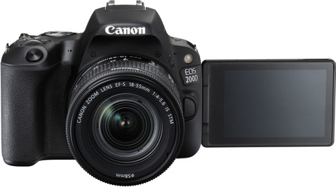 Canon EOS 200D DSLR Camera Body with Dual Lens: EF-S18-55 IS STM