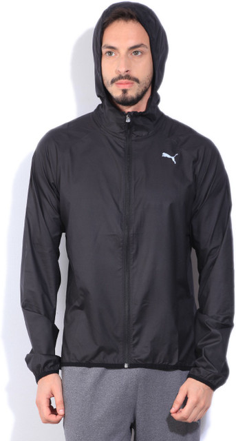 PUMA Full Sleeve Solid Men Wind Cheater Jacket Buy Puma Black