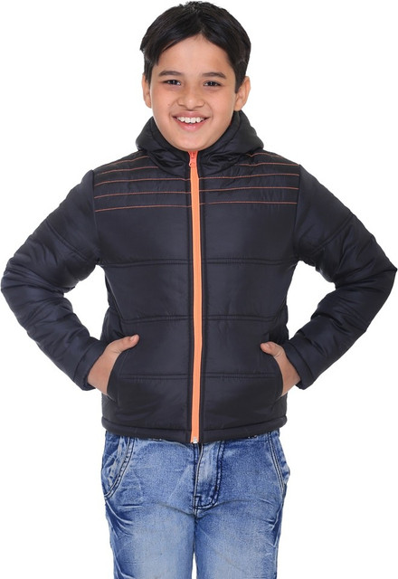 Kids-17 Full Sleeve Solid Boys Jacket