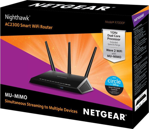 Netgear R7000p Router NETGEAR Nighthawk R7000P Smart WiFi Router 2.4 GHz, 5 GHz 2225 Mbps ...