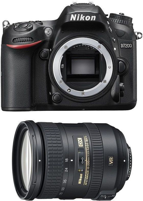 NIKON DX D7200 DSLR Camera AF-S DX Nikkor 18-200mm f/3.5-5.6G ED