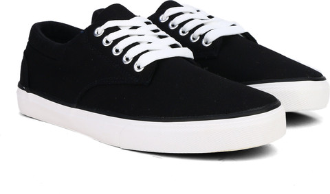 Peter England PE Canvas Shoes For Men Buy BLACK Color Peter