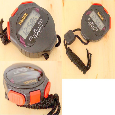 Racer Digital Sports Timer Handheld Stopwatch with Alarm