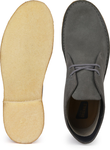 clarks grey desert boots