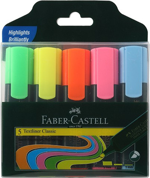 FABER-CASTELL Textliner Assorted Set Of (Classic