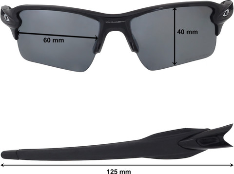 Buy OAKLEY FLAK 2.0 XL Round Sunglass Black For Men Online @ Best