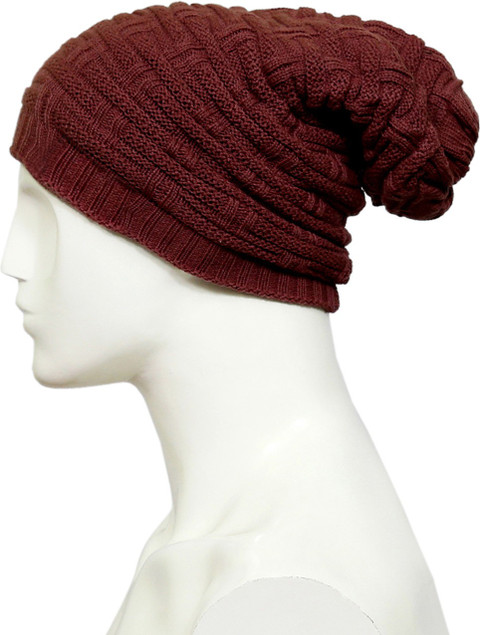 Embellished, Woven Beanie Cap
