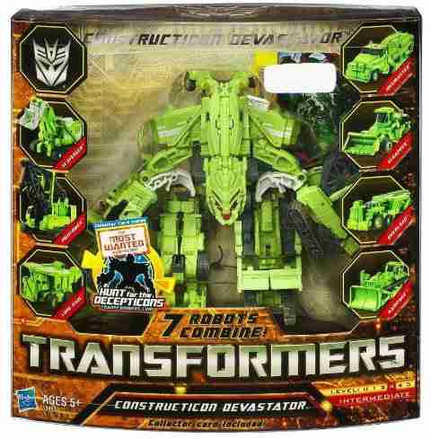 Transformers Devastator Set 7-in-1, 46 Cm, Figure Costruzione Voyager Class (6 Pezzi) Per Bambini, Colori Nero E Grigio, Hasbro B0998