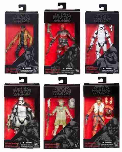Star Wars: The Force Awakens フィギュア6セット Hasbro Star Wars: Episode Vii - The Force Awakens The Black Series