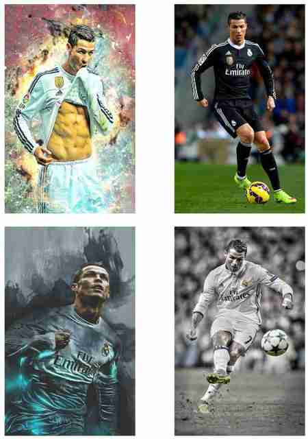 Print Rolnondo Cristiano Ronaldo Poster Set of Four Posters | Ronaldo poster ...