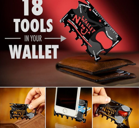 Simxen Wallet Ninja – Innovative Multi-Purpose Credit-Card Sized