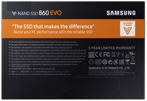 Samsung 860 Evo 1 TB Laptop, Desktop Black SATA III Internal Solid