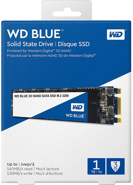 WD Blue 3D 1 TB Laptop Blue SATA III Internal Solid State Drive