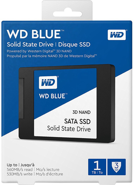 WD Blue 3D 1 TB Laptop Black SATA III Internal Solid State Drive