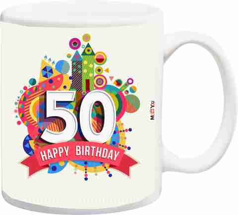 ME&YOU Gift For 50th Birthday, Unique Birthday gift for Grandfather,  Grandmother, Father, Mother, Brother, Sister IZ18SRMU-1336 Ceramic Coffee  Mug Price in India - Buy ME&YOU Gift For 50th Birthday, Unique Birthday gift