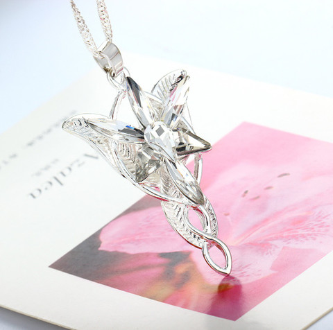 Divastri Arwen's Evenstar Necklace Lord of the rings silver