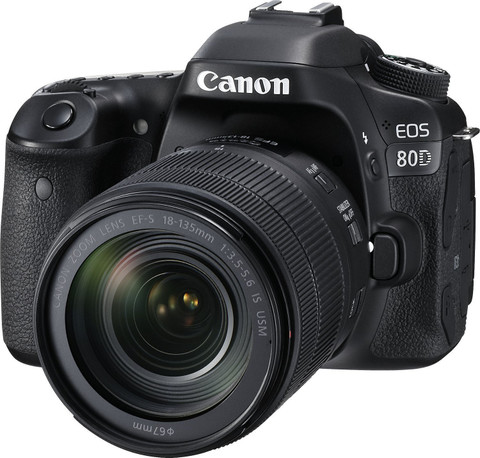 Canon EOS 80D DSLR Camera Body with 18-135 mm Lens Price in India