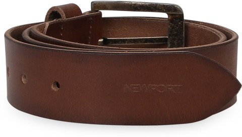 NEWPORT Men Casual Brown Genuine Leather Belt