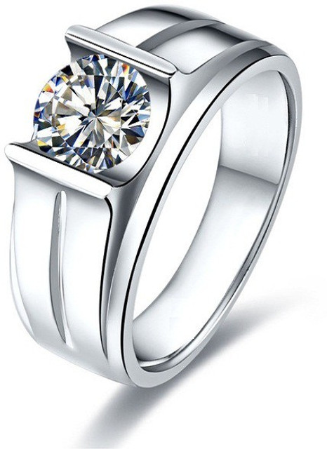 SILVERISH Beautiful Ring Alloy Cubic Zirconia Rhodium Plated Ring