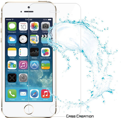 CASE CREATION Front and Back Tempered Glass for Apple Iphone 4S SE