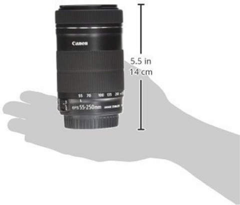 Canon EF-S 55-250mm F4-5.6 IS STM for SLR Cameras Telephoto Zoom