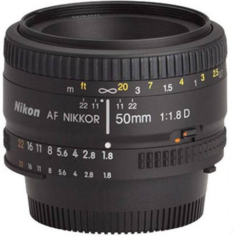 NIKON AF Nikkor 50 mm f/1.8D Standard Prime Lens - NIKON
