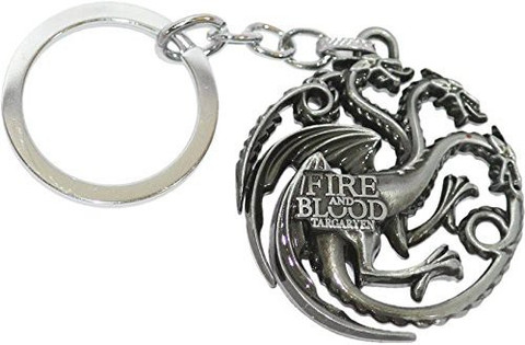 VaishnowHand Game of thrones keychains Headed Dragon Dire Wolf