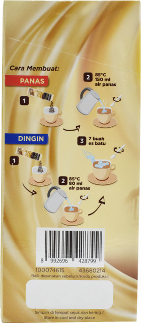 Nescafe Gold Premium Mix White Coffee, 10 Sticks Golden Roasted