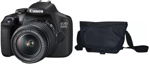 Canon EOS 1500D DSLR Camera Camera Body, 18 55 mm Lens, 55 250 mm  Lens, Battery, Battery Charger, USB Cable