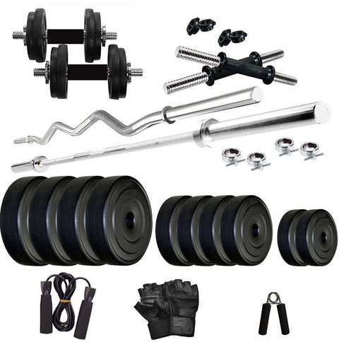 Protoner 30 kg 30 Kg PVC Weight Lifting Package with Rods Home Gym