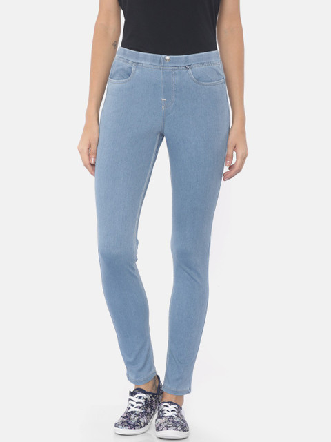 Go Colors Blue Jeggings Online Buy Go Colors Blue Denim Jeggings