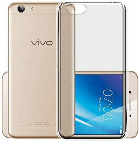 Cell World Back Cover for Vivo 1606, Vivo Y53 (Transparent, Rubber