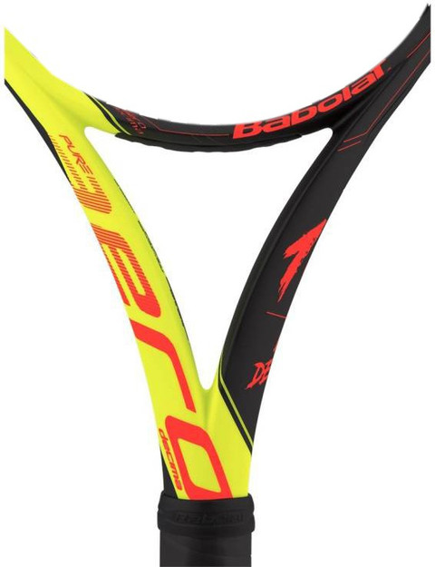 BABOLAT PURE AERO DECIMA RG/FO UNSTRUNG Black, Yellow, Red