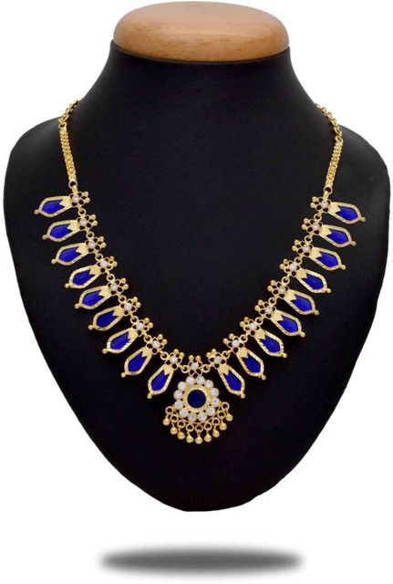 Kollam Supreme Kerala Traditional One Gram Gold Nagapadam Necklace  Gold-plated Plated Alloy Necklace