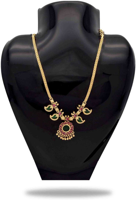 Kollam Supreme Traditional Kerala Necklace Gold-plated Plated Alloy Necklace